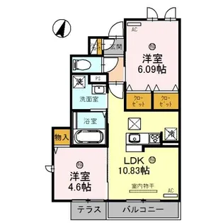 サウス ウィンディ【1階】の間取り