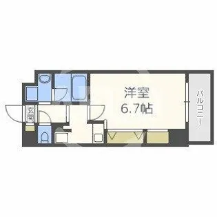 ベルエアー【8階】の間取り