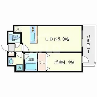 1LDKの間取り画像