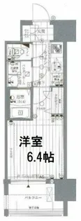 レジュールアッシュ大阪城北【11階】の間取り