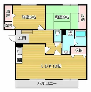 ルミエール【202号室】の間取り