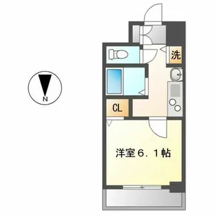 プレサンスNAGOYA桜通ビッグビート【902号室】の間取り
