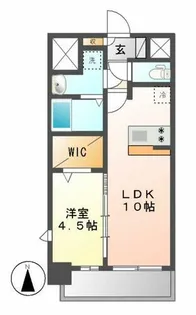 プレサンス名古屋グロウ【201号室】の間取り
