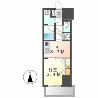 さくらHills NISHIKI Platinum Residence【803号室】の間取り