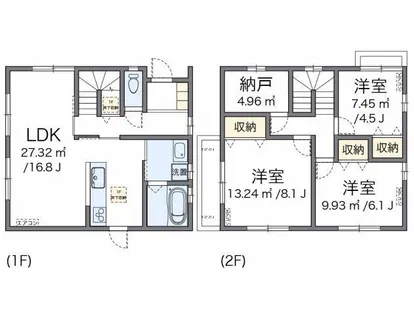 ル パルク 取石B【101号室】の間取り