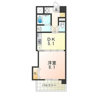 ラパン・ブラン【7階】の間取り