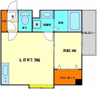 W.O.B.KYOBASHI【3階】の間取り