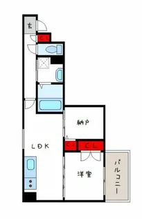 セレニティ長吉出戸【1階】の間取り