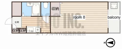 ロッキーコート太子【4階】の間取り