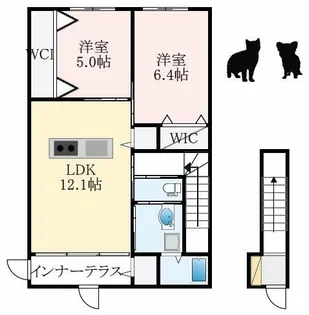 大阪府堺市東区菩提町3丁【マンション】の間取り