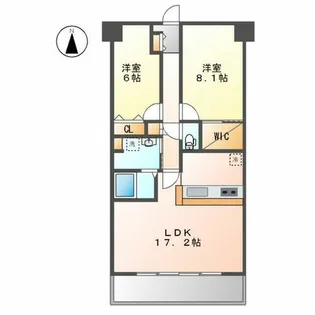 ソーラスフロント富船【4階】の間取り