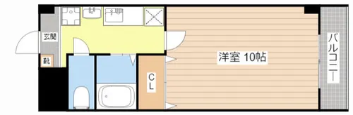 My-ly-ane【201号室】の間取り
