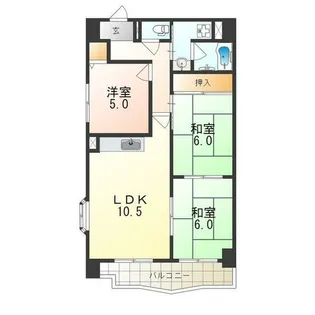 クレストサンシエル【4階】の間取り