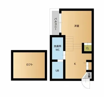 2Kの間取り画像