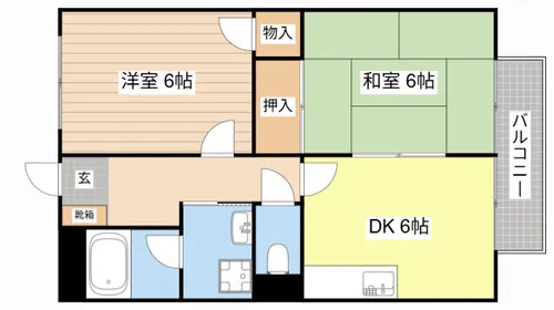 エクセル南天保2【210号室】の間取り