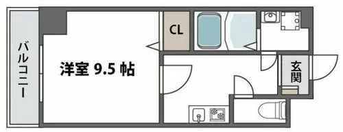 Canal天満橋【5階】の間取り