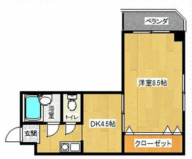 プリメゾンアビコ【5階】の間取り