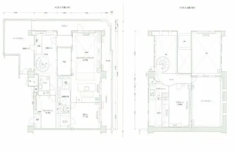 ロイヤルパークス桃坂【13階】の間取り