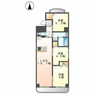 PLAN DOOL広路【501号室】の間取り