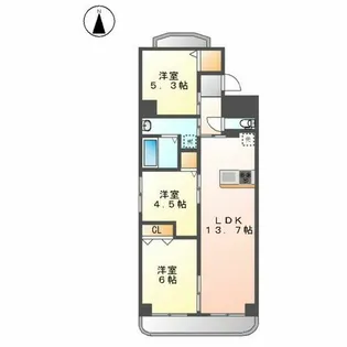 PLAN DOOL広路【6階】の間取り