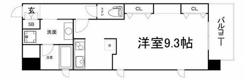 KAISEI四天王寺【7階】の間取り