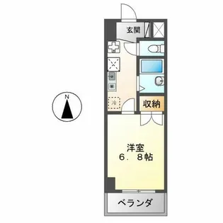 メゾンキムラⅡ【606号室】の間取り
