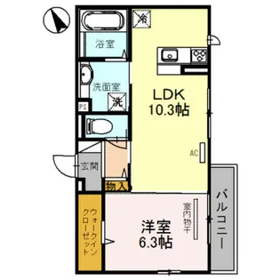 フェスタ大仙【1階】の間取り
