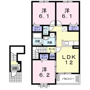 レスペランス Ⅰ【2階】の間取り