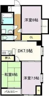 センタースクエア春日井【401号室】の間取り