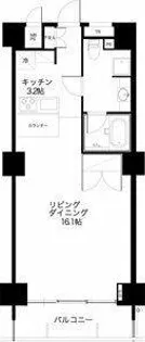 スクエア名駅南【3階】の間取り