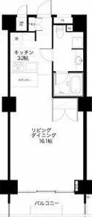 スクエア名駅南【3階】の間取り