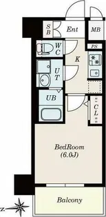 ステージファースト名古屋尾頭橋(旧S-RESIDENCE尾頭橋)【5階】の間取り