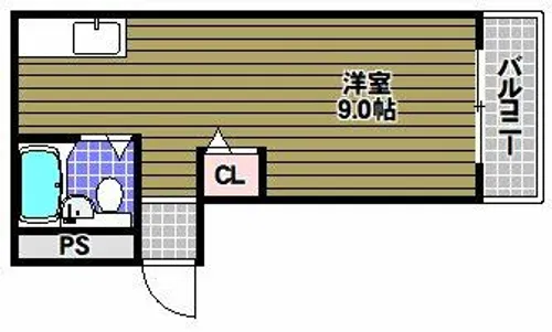 YTSマンション貴志【1階】の間取り