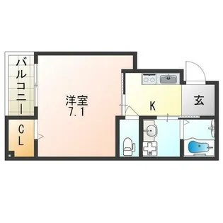エヌエムスワサントドゥウエスト【3階】の間取り