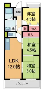 グレース本館【202号室】の間取り