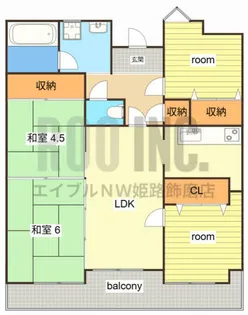 クリーンピア大津天満【2階】の間取り
