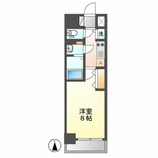 プレサンス新栄町ギャラント【13階】の間取り