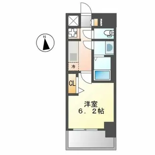 プレサンス新栄ユリシス【6階】の間取り