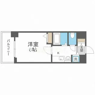 シャンティ千歳【8階】の間取り