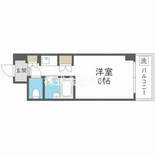 エムロード玉造【606号室】の間取り