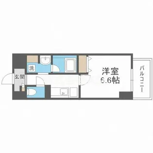 AKASHI ENTERPRISE【603号室】の間取り