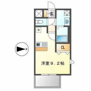 プレサンス名古屋STATIONアライブ【9階】の間取り