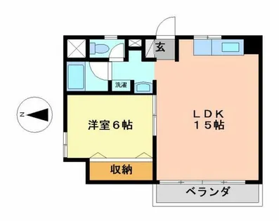 丸一上畠ビル(マルイチウワハタビル)【408号室】の間取り