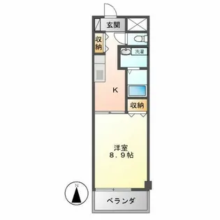 シティーコート翠雲【3階】の間取り