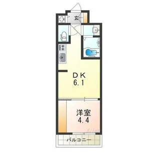 SOAR堺綾之町【8階】の間取り