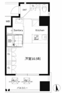 ルネ日本橋アネーロ【2階】の間取り