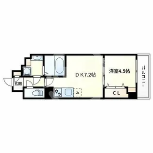 Gioia Namba【4階】の間取り