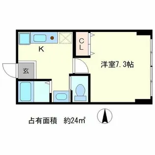 明治館岡崎【2階】の間取り