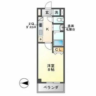 リアライズ松原【605号室】の間取り