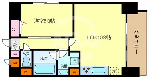 ウルバーノ イリス【8階】の間取り
